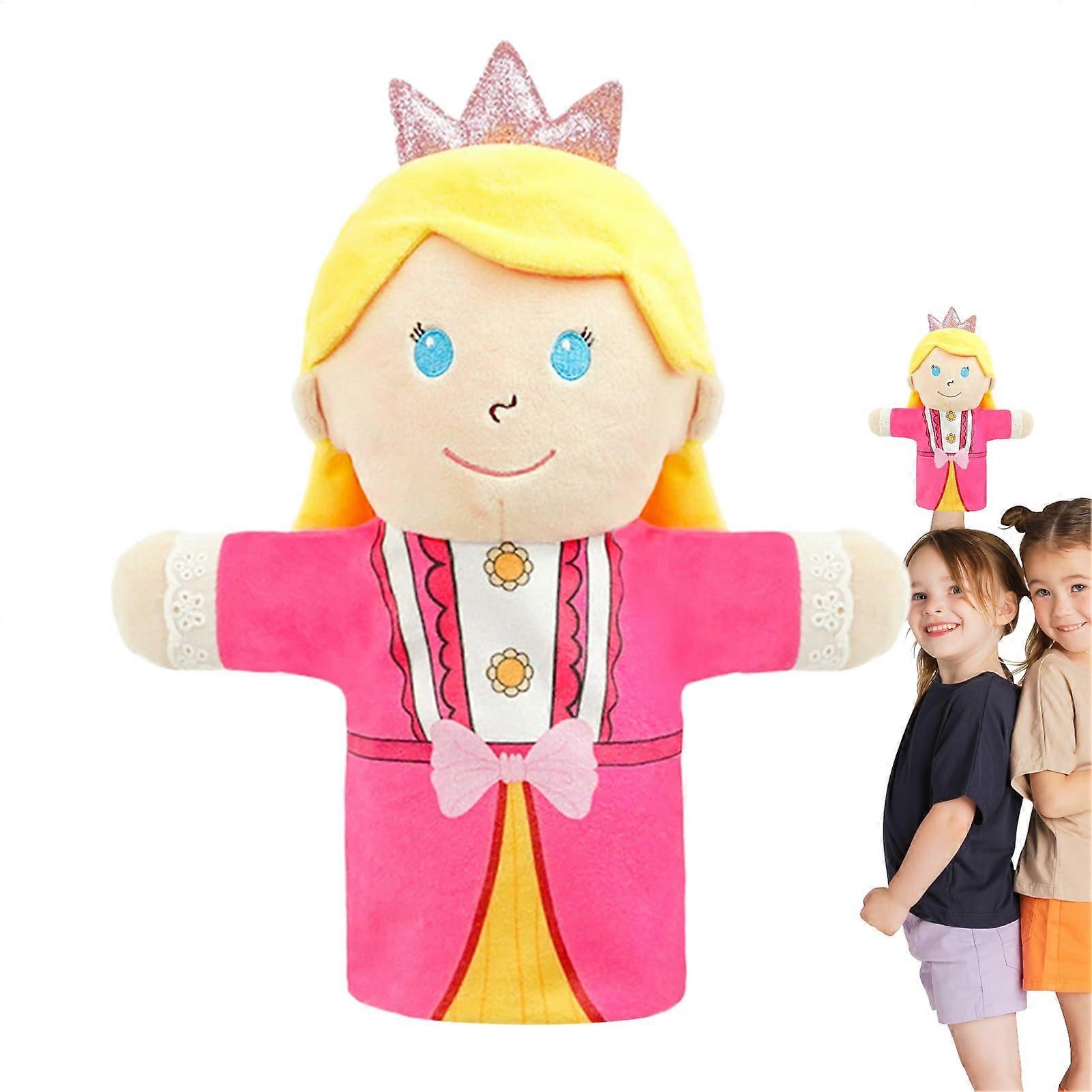 Plush Hand Puppet, Fairy Tale Role-Playing, Interactive Toy for Preschool and Kindergarten, Princess Theme