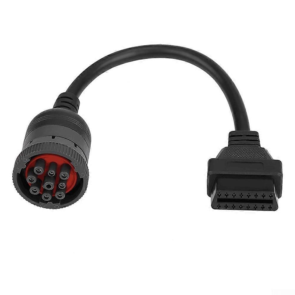 Adapter Cable J1939 9-Pin Diesel Connector To OBD2 16-Pin For Vehicle Use
