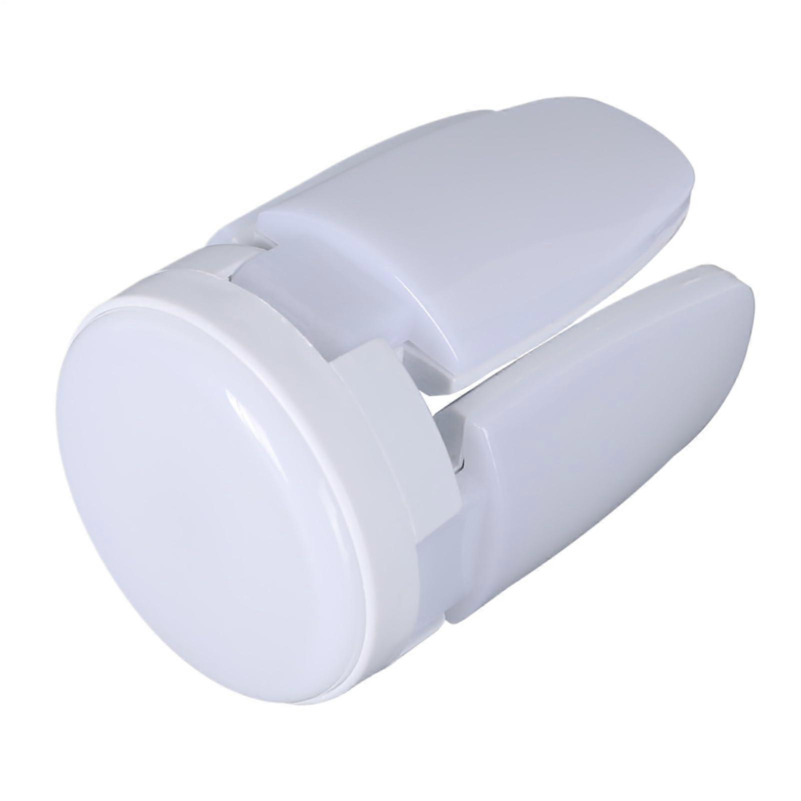 LED Garage Light 80lm Deformable Workshop Lamp E27 Base 6500K 360° Beam 40 LED IP20 Ceiling Lighting for Home Workshop