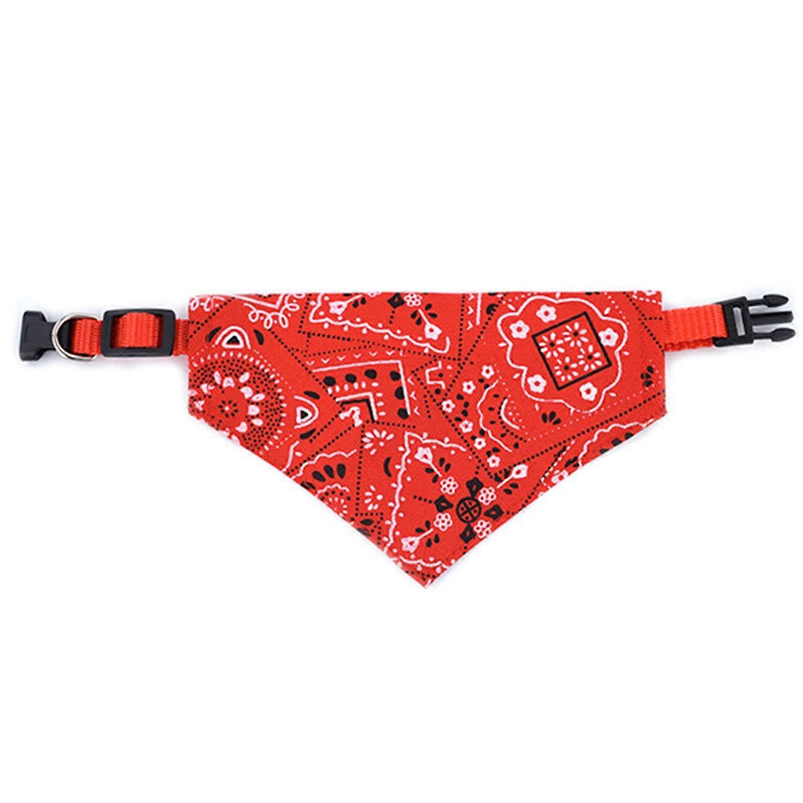 Tie-On Neck Kerchief Bandana for Small Dogs and Cats, Breakaway Design, Adjustable Size, Durable Fabric, Unisex Style