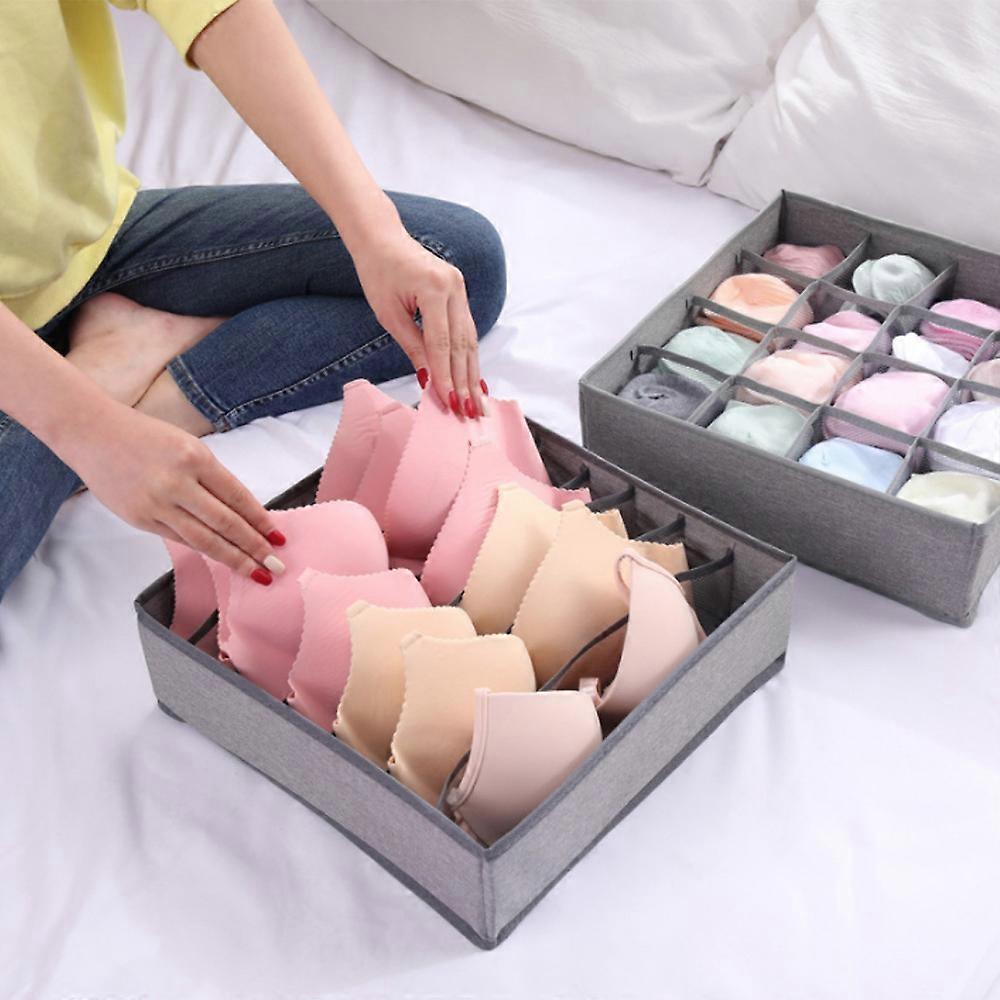 Foldable Underwear Storing Box Home Use Oxford Cloth Storage Drawer Divider Underwear Bras Socks Storing Organizer