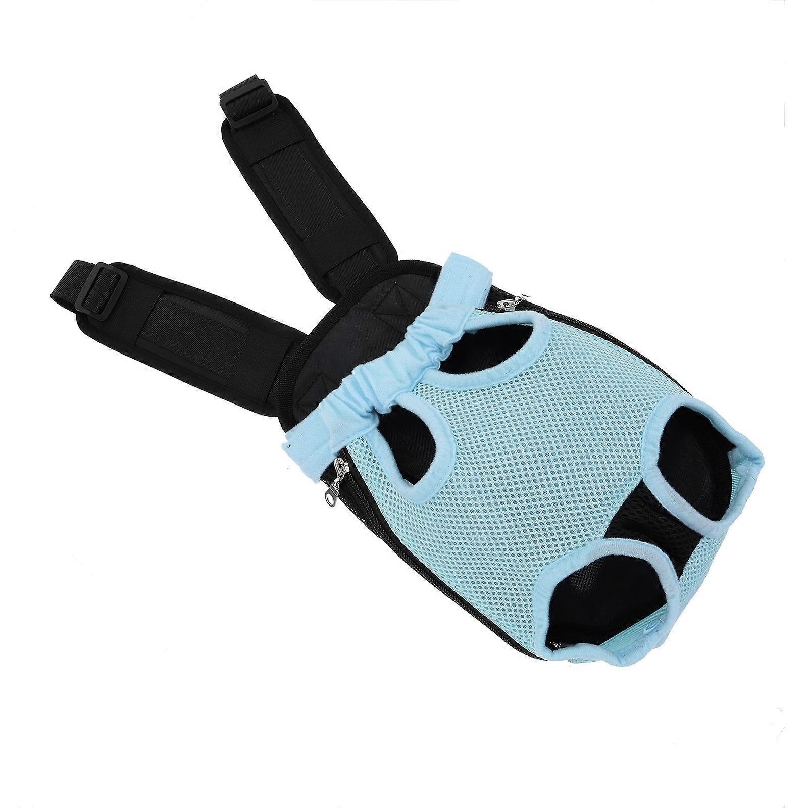 מנשא לכלבים תרמיל לחיות מחמד עיצוב רגליים עם ראש ורגליים החוצה לחתולים גורים קטנים ניילון כחול לפעילויות חוצות 1Pack