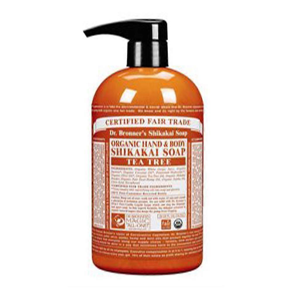 Dr Bronner Organic Tea Tree Pump Soap 710ml - 3 Pack