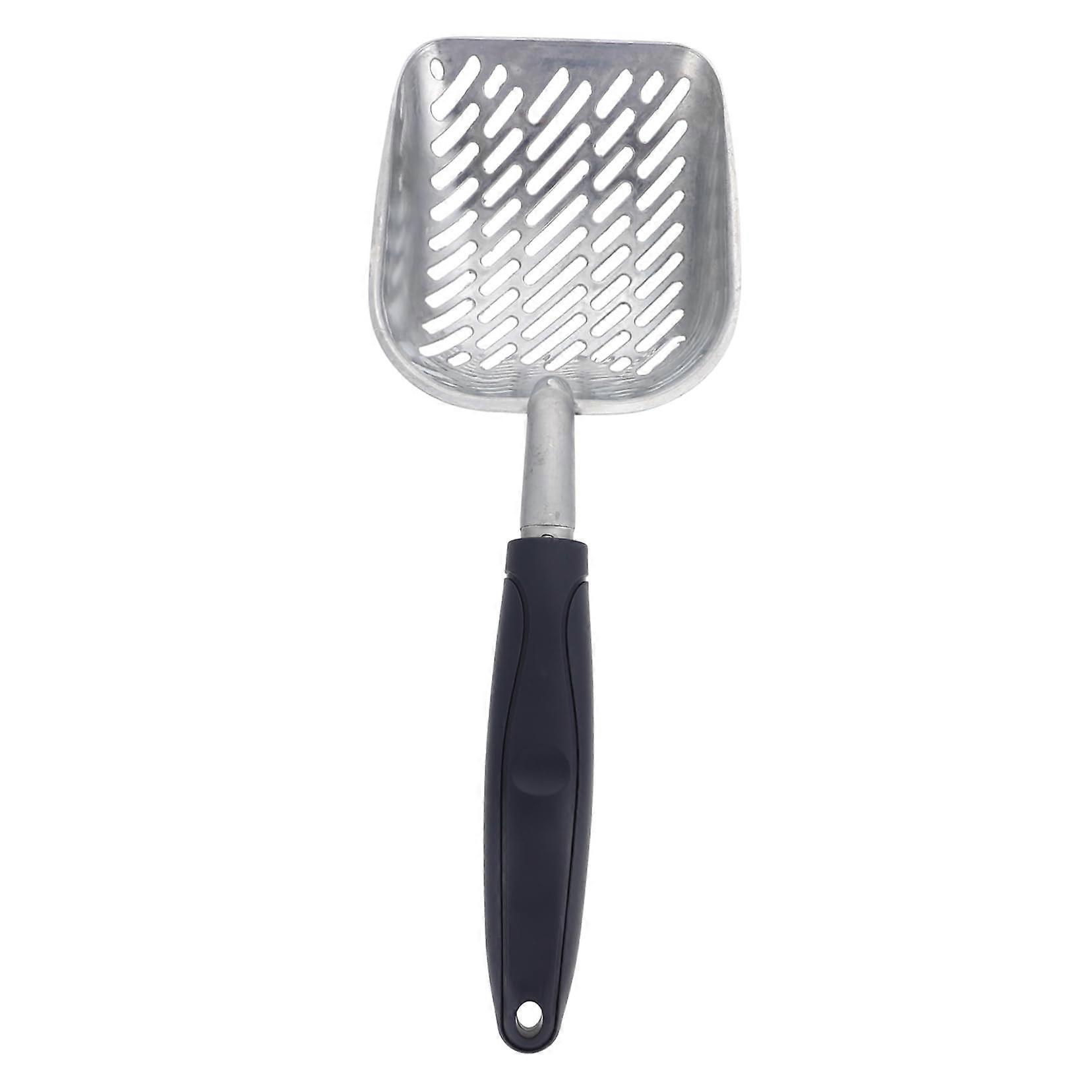 Household Cat Litter Scoop with Ergonomic Handle, Sturdy Metal Design, Easy Clumping Removal, Blue Color for Home Use