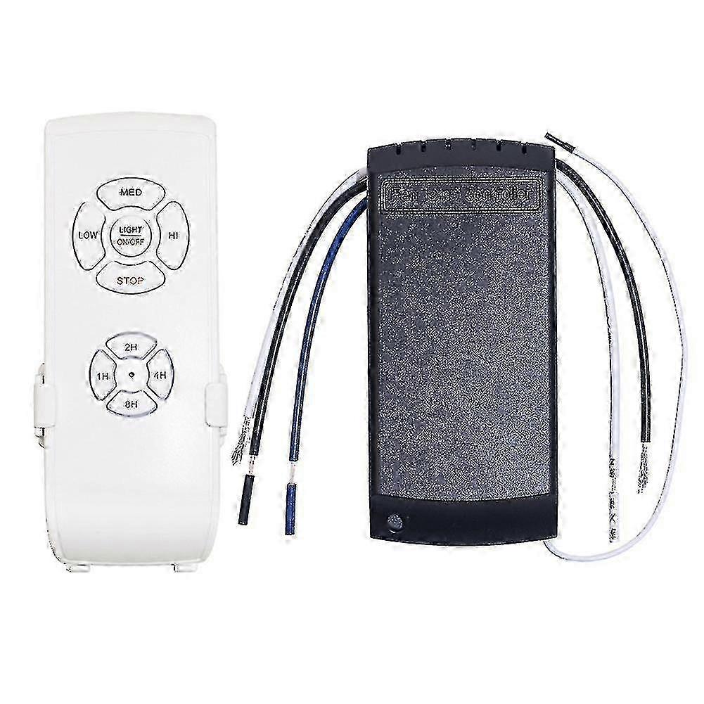 Universal Ceiling Fan Remote Control Kit AC 220V with Timer, Adjustable Wind Speed, Light Switch