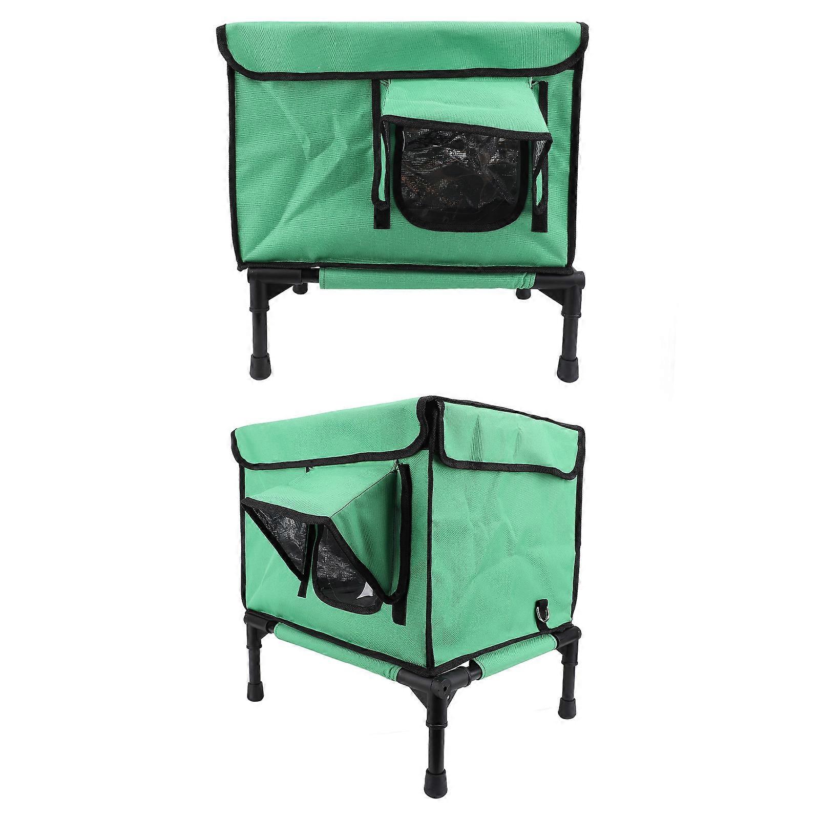 Casa de gato aislada con calefacción elevada para exteriores Refugio resistente a la intemperie