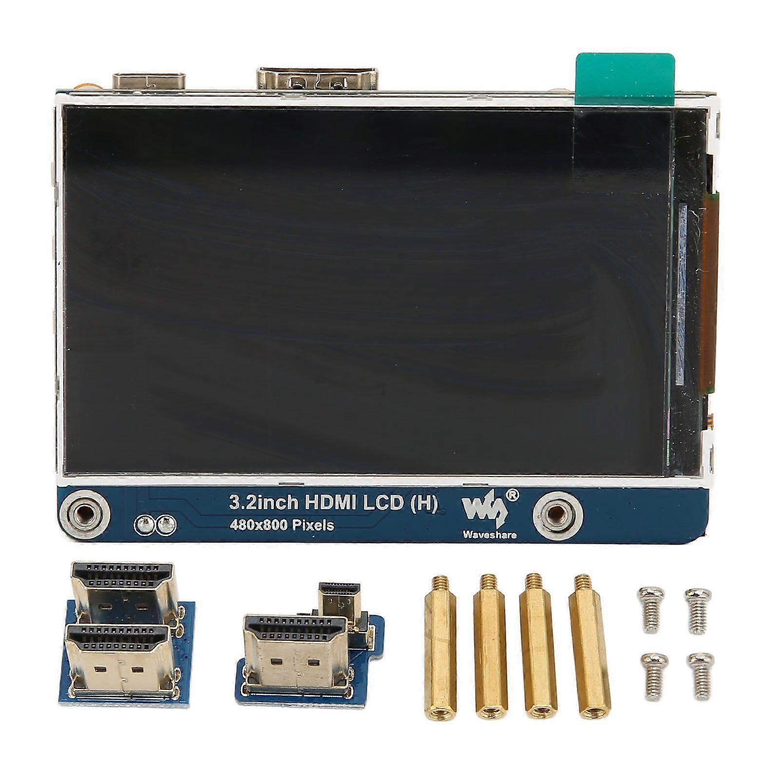 3.2in Display for Raspberry Pi High Definition Multimedia Interface HD IPS Regulable Brightness 480P Display