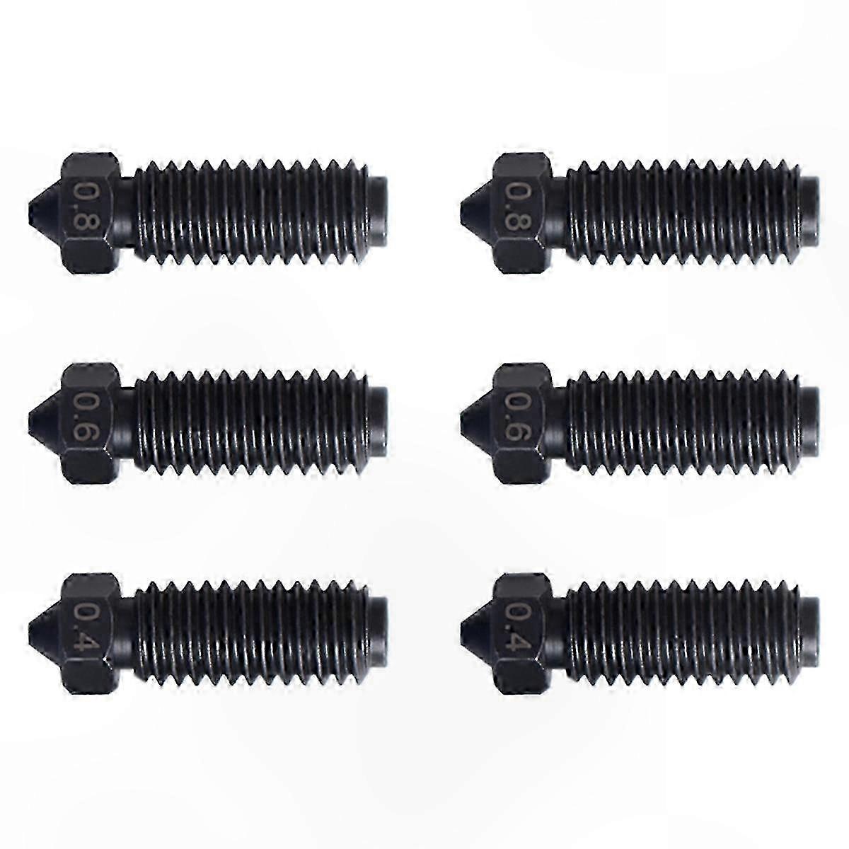 Hardened Steel Nozzle for 3D Printers, Durable Upgrade Replacement Part