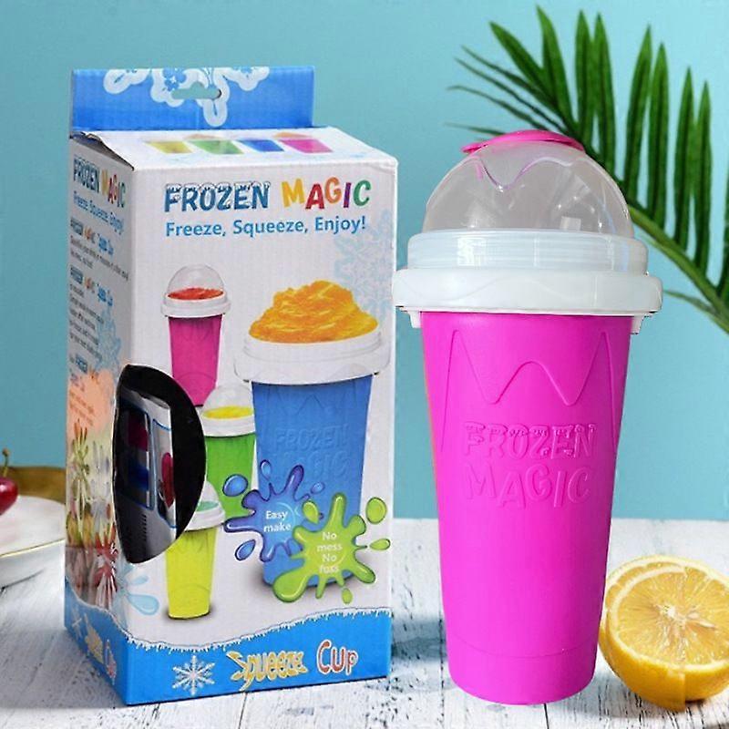 Double-layered smoothie cup for summer thirst quenching ice making cup for quick cooling