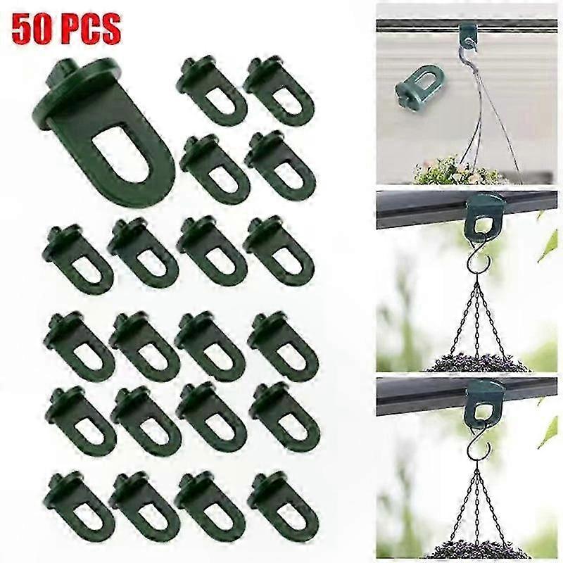 50 Pack Twist Clips for Greenhouse Frames, Durable Plastic Clips for Netting and Shade Fixing