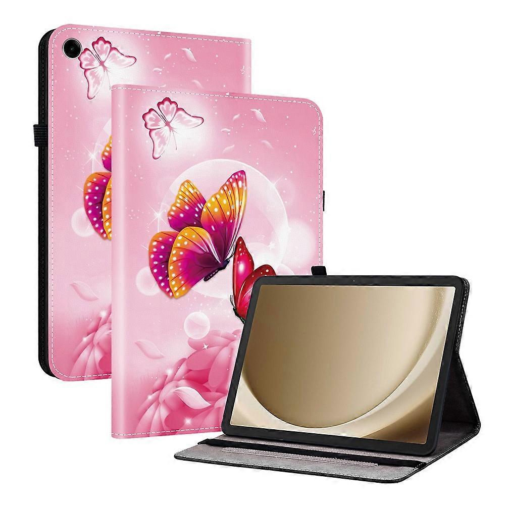 Compatible For Samsung Galaxy Tab A11+ Leather Case Pattern Printed Stand Tablet Cover with Card Slots