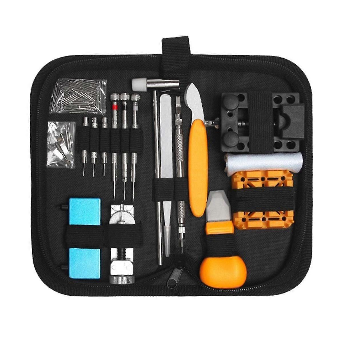 168Pcs/Set Watch Repair Tool Kit Portable Professional Spring Bar Tool Watch Battery Watch Band Lin