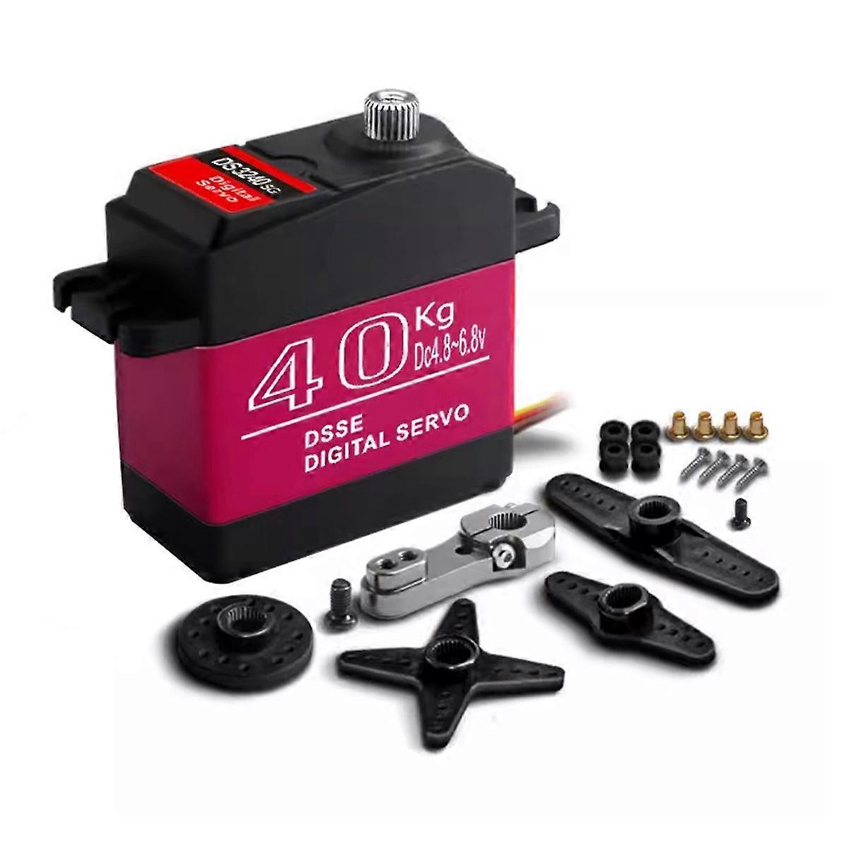 Waterproof Servo 40Kg High Torque Metal Gear Digital Servo for 1:8/1:10/1:12 RC Car Robot 270