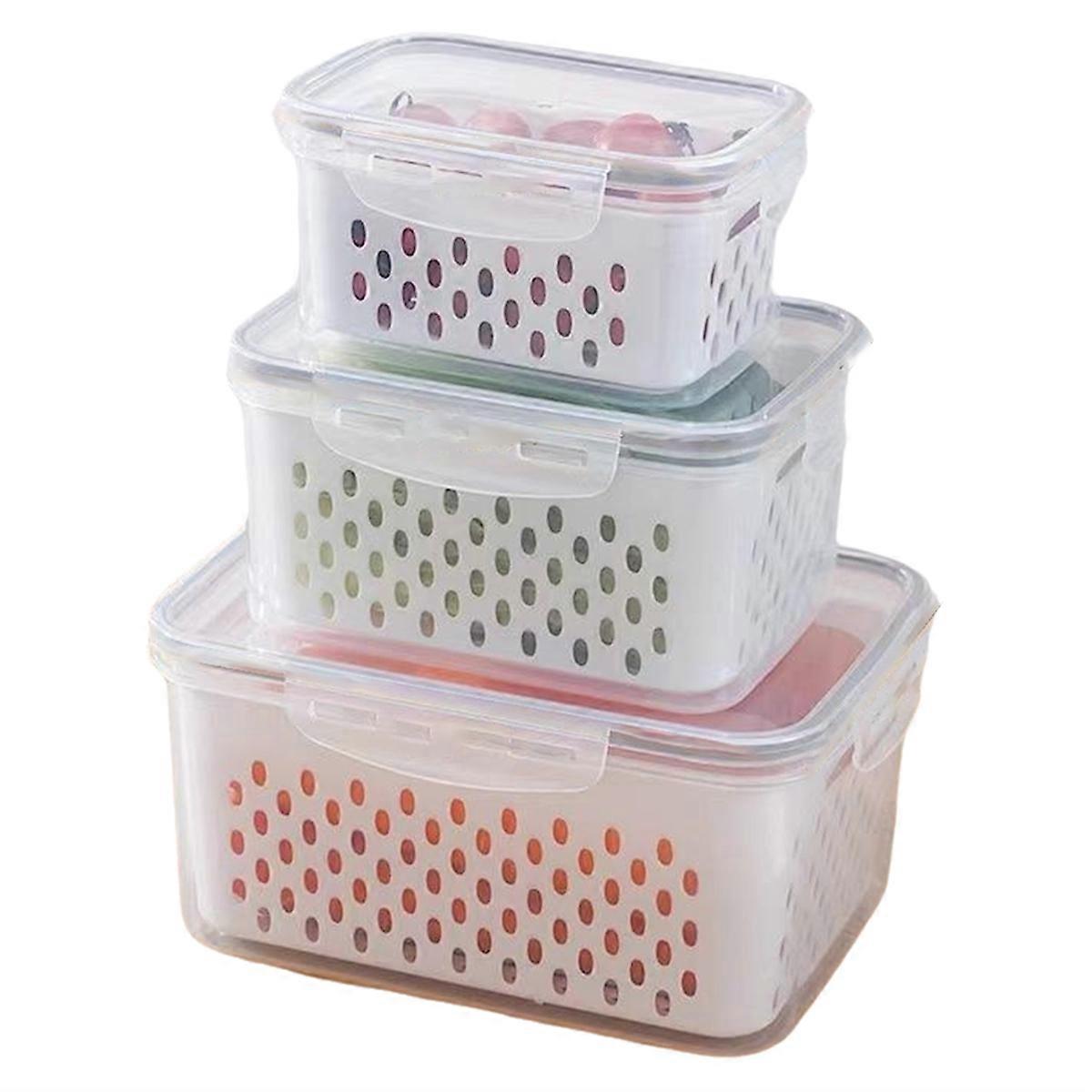 Refrigerator and Freezer Sealed Box Drained Fruit Preservation Box