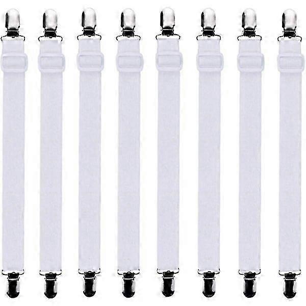 8 pcs (65 x 2.5 cm) Adjustable fitted sheet Sheet stretcher, advertisement