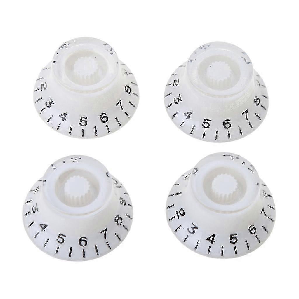 4Pcs/set Plastic Volume Tone Knobs Top Hat Straight Guitar Speed Control Knobs
