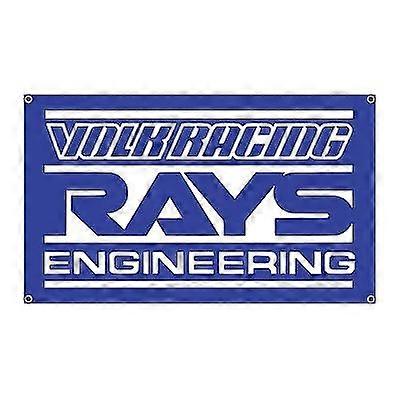 Volk Racing Rays Roues Flag Jdm Garage Racing Car Shop Décor Show Type 064