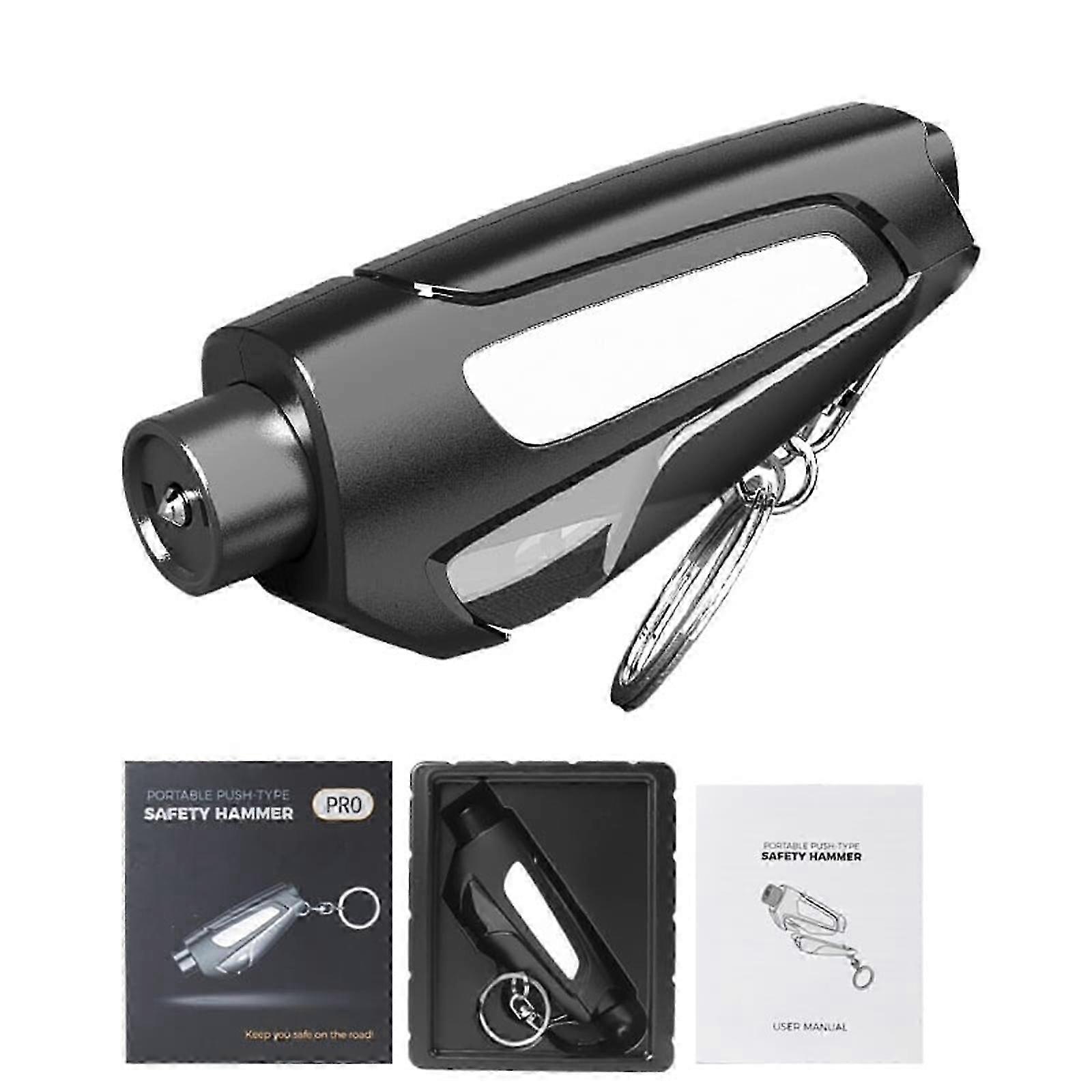 2-in-1 Emergency Window Breaker & Seatbelt Cutter for Car Safety Escape Tool