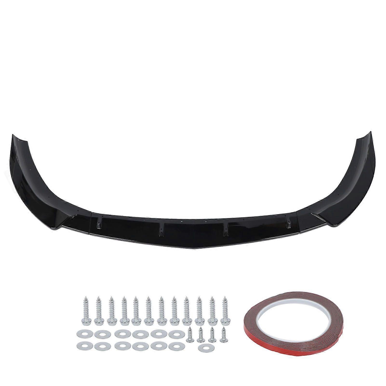 3PCS Front Bumper Lip Diffuser Lightweight Sporty Appearance Replacement for Benz AClass W177 V177 2018 to 2022 Glossy Black