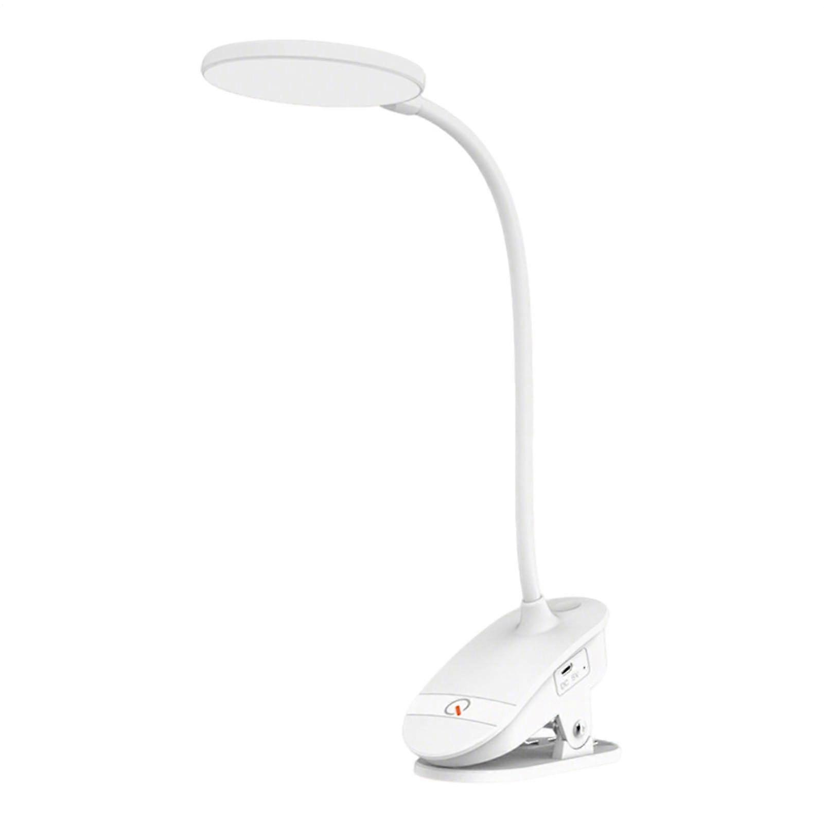 LED Clip Light with 360 Degree Gooseneck Clamp - Flexible Reading Lamp with 3 Brightness Modes for Bedside and Dorm Rooms