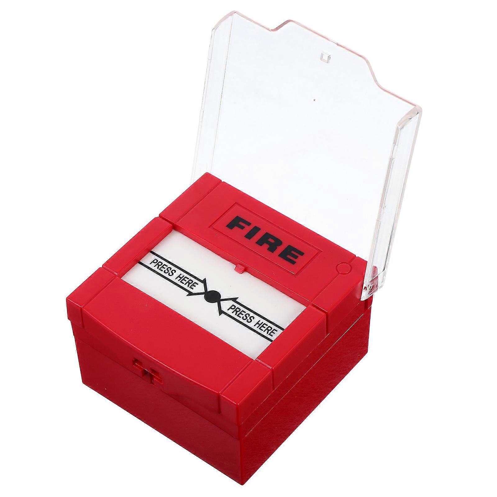 Button Manual Reset for Emergency Use Easy Installation Red Plastic