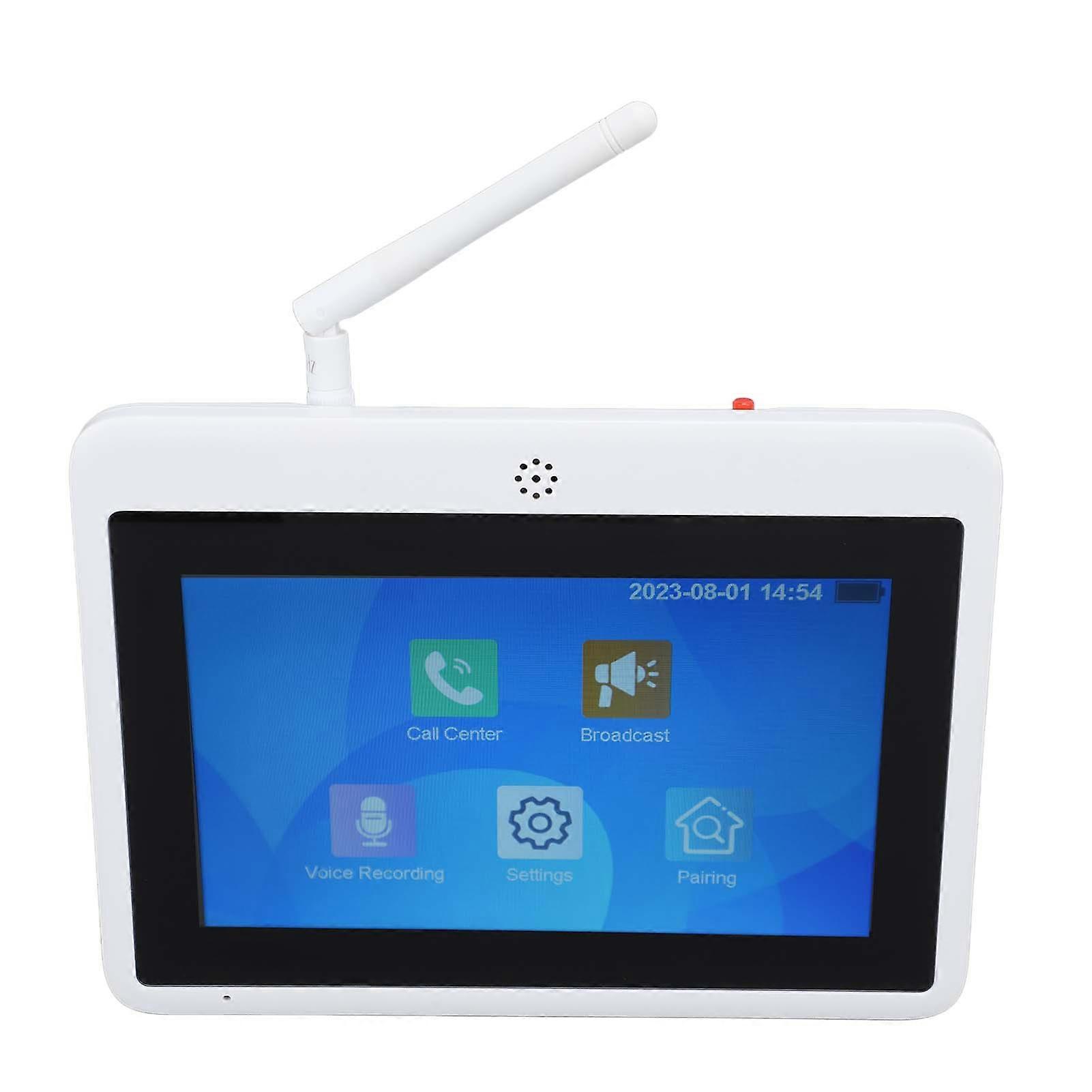Wireless Voice Intercom System 7" Touch Screen 2200mAh Battery