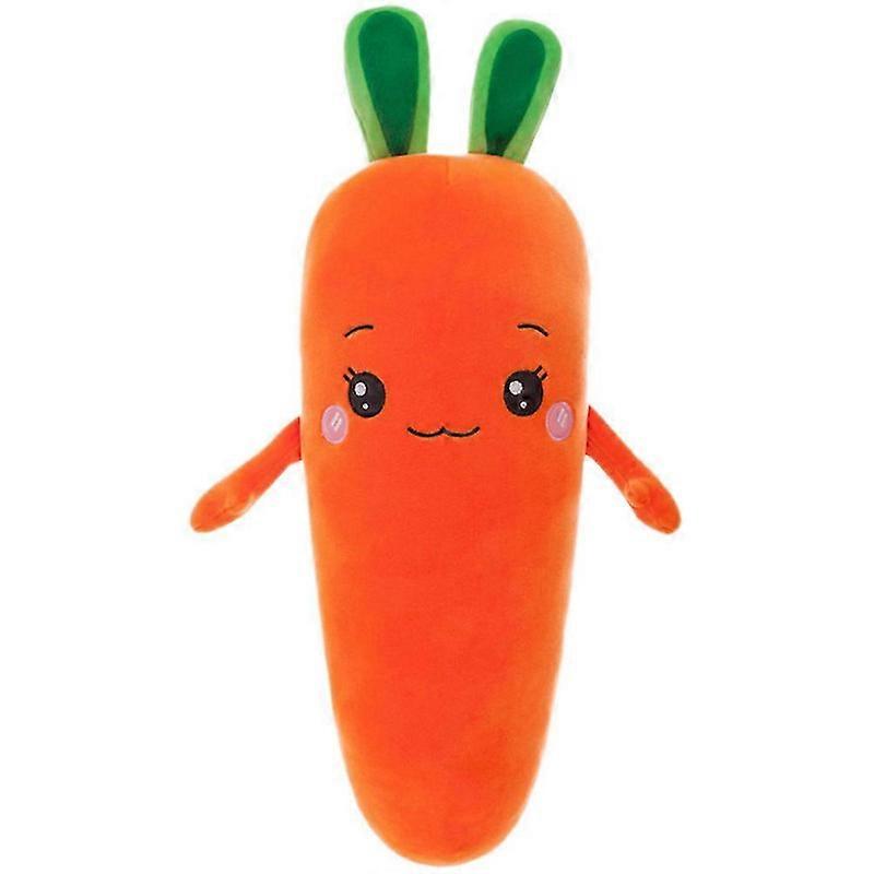 Carrot Shape Plush Sleeping Hugging Cushion Toy For Children Office Use Orange 1 Pcs