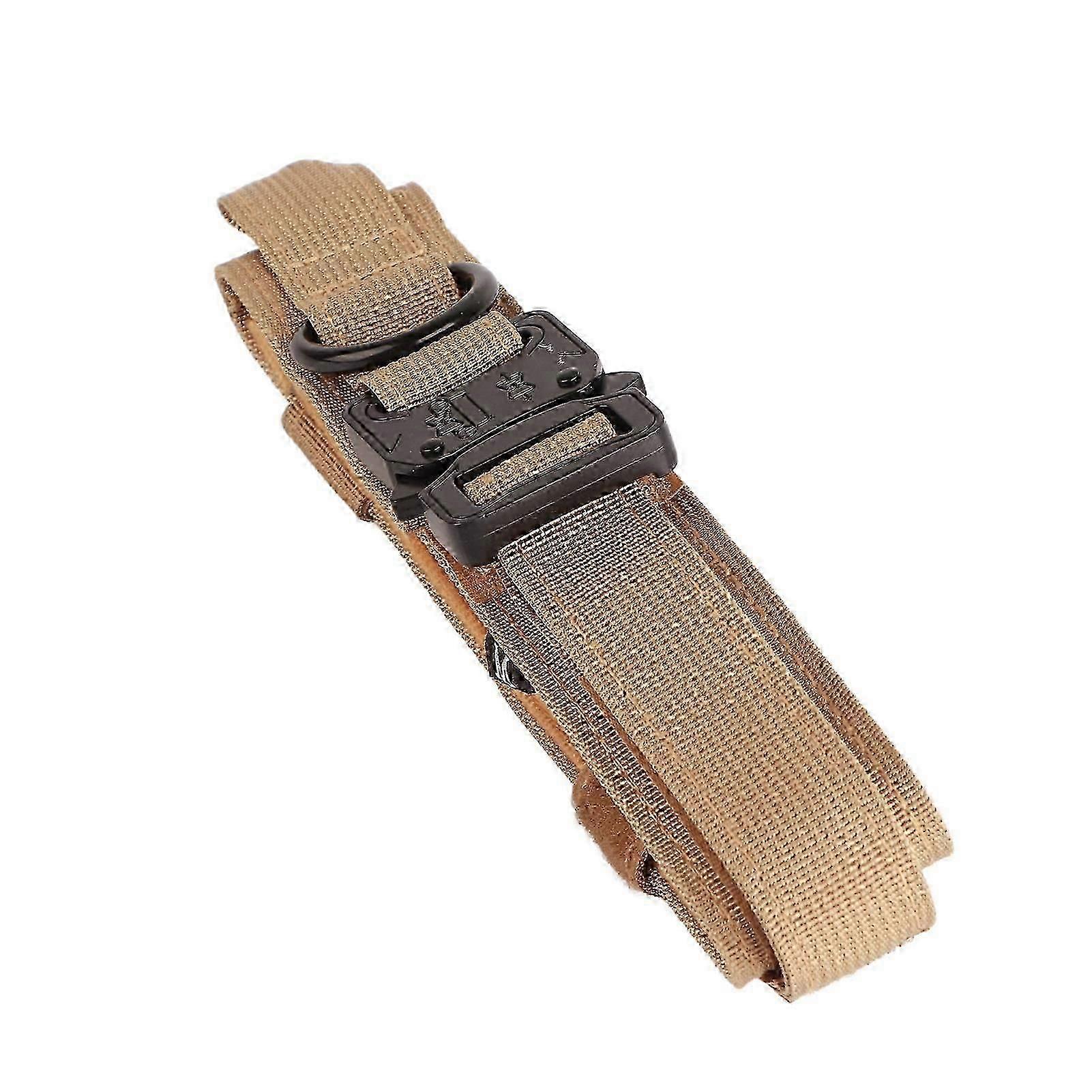 Collier de chien Colliers réglables en coton durable pour chiots avec boucle en métal pour chiens KhakiM
