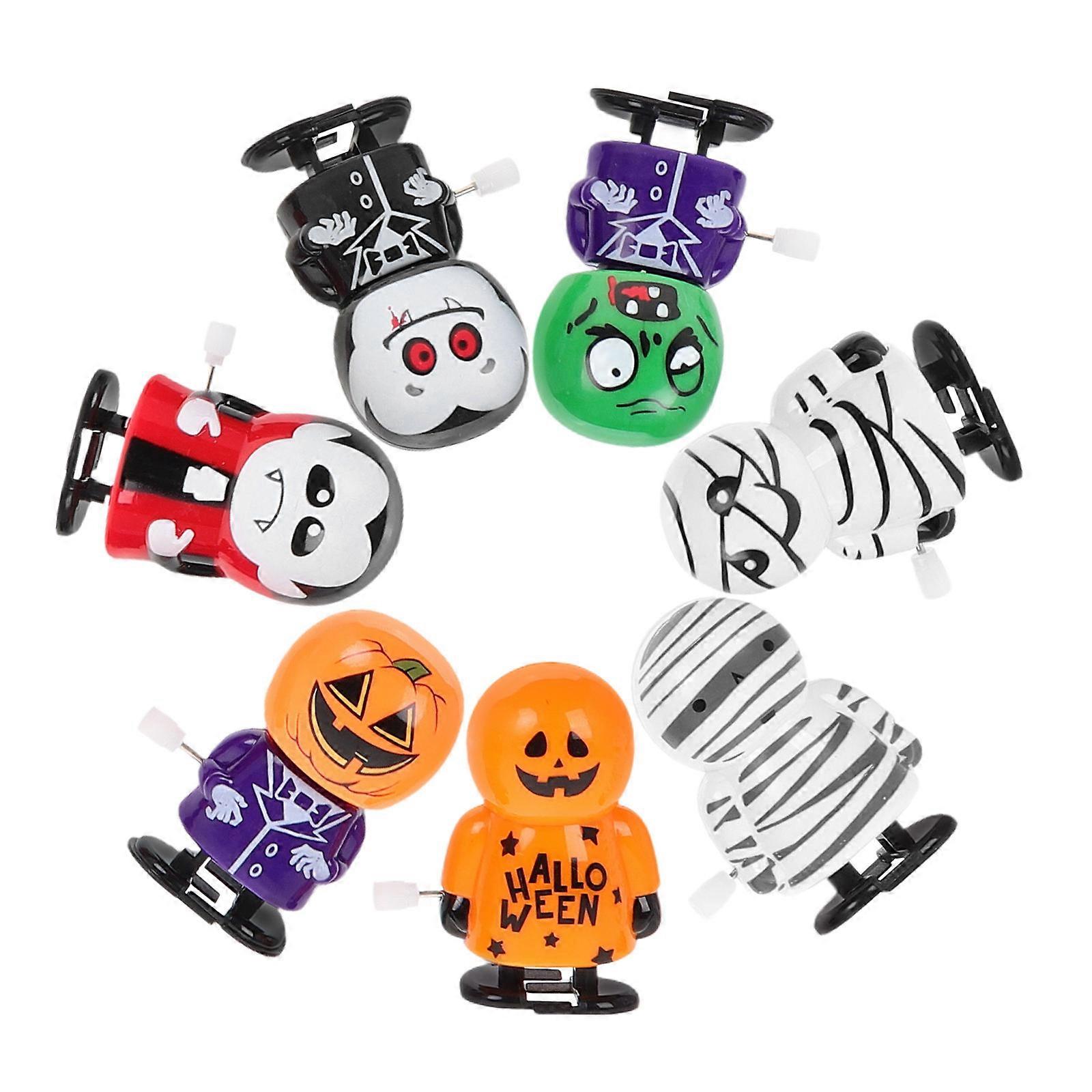 Halloween Wind-Up Toy 7Pcs Set for Party Use with Assorted Color Plastic
