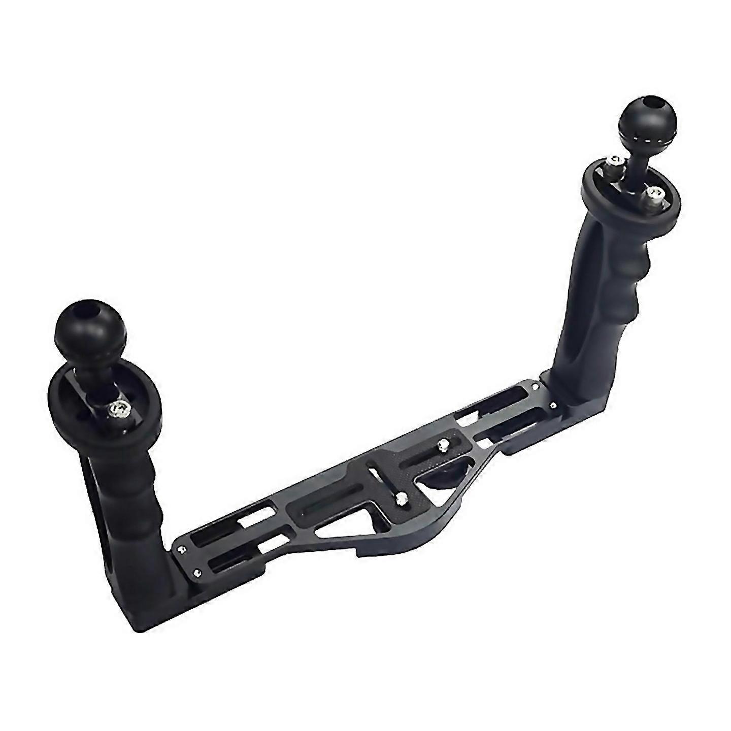 For Underwater Camera Tray Stabilizer Dual Handle Rig Tray Black