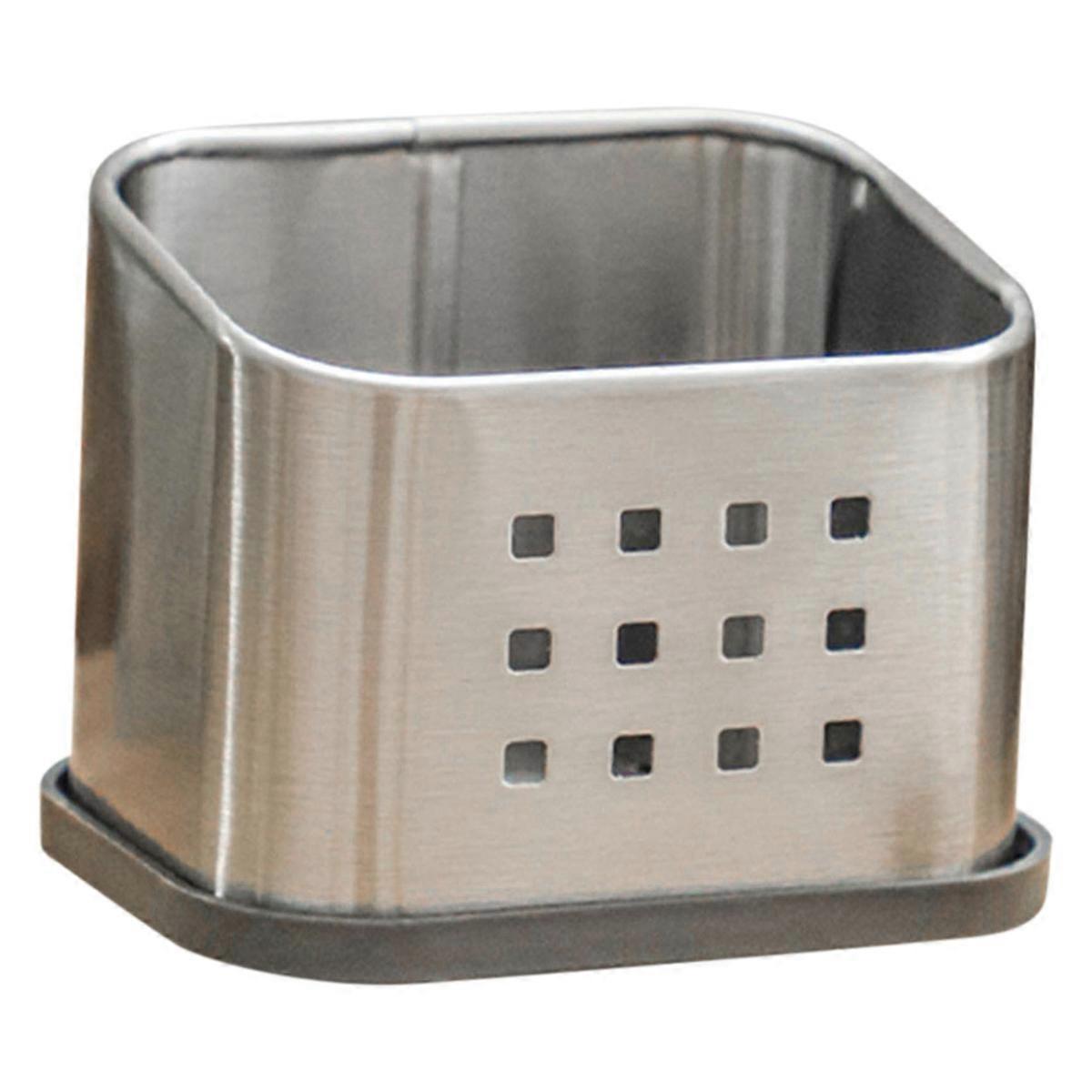 Stainless Steel Dish Sponge Placing Rack Shelf Organizer Drain Off Water Bacteriostasis Kitchen Orga