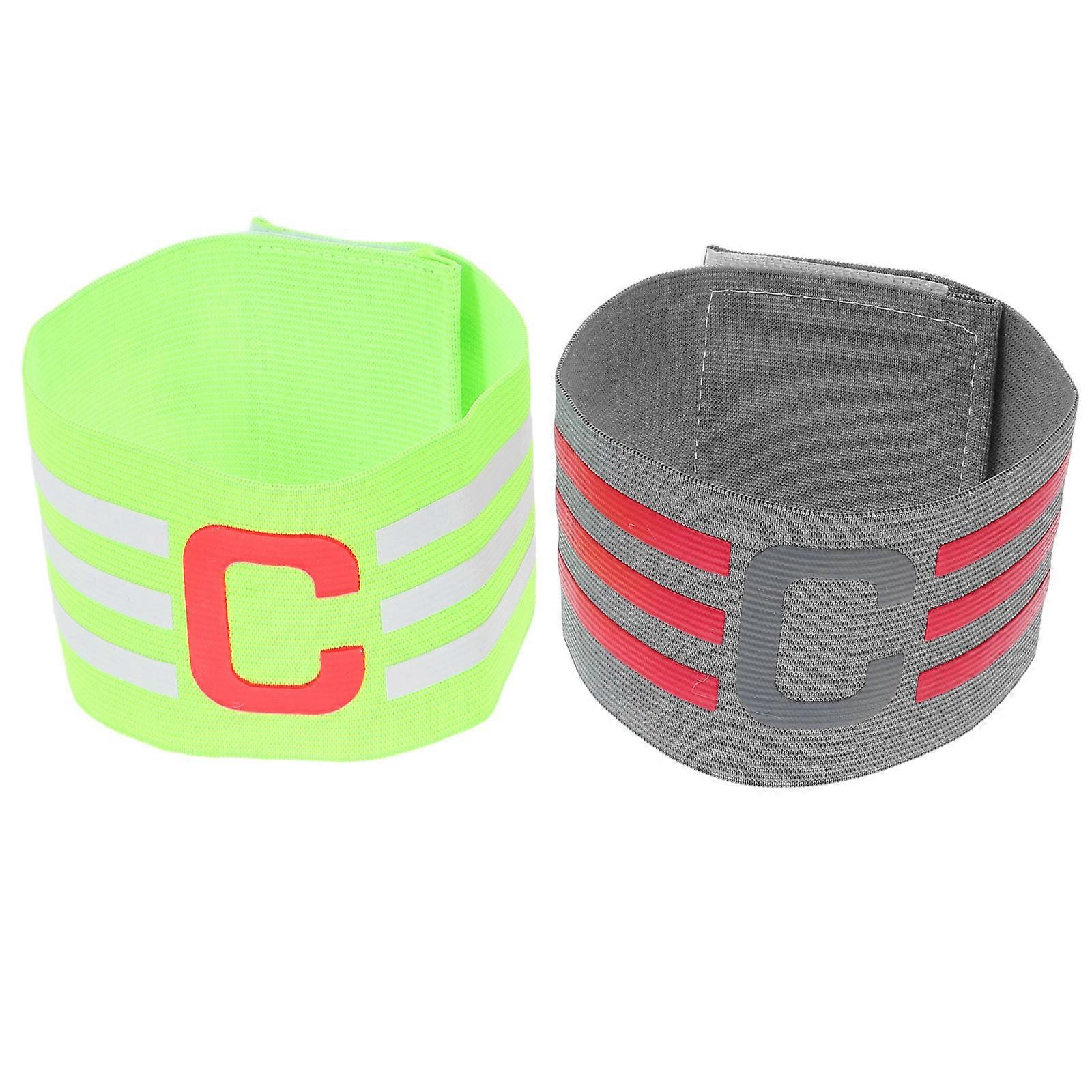 Soccer Armband for Football Captain with 2Pcs Sports Player Bands