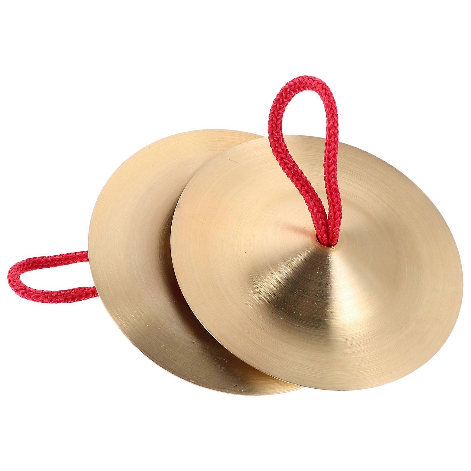 Hand Bells Finger Cymbals Percussion Instrument 5Pcs for Rhythm Training