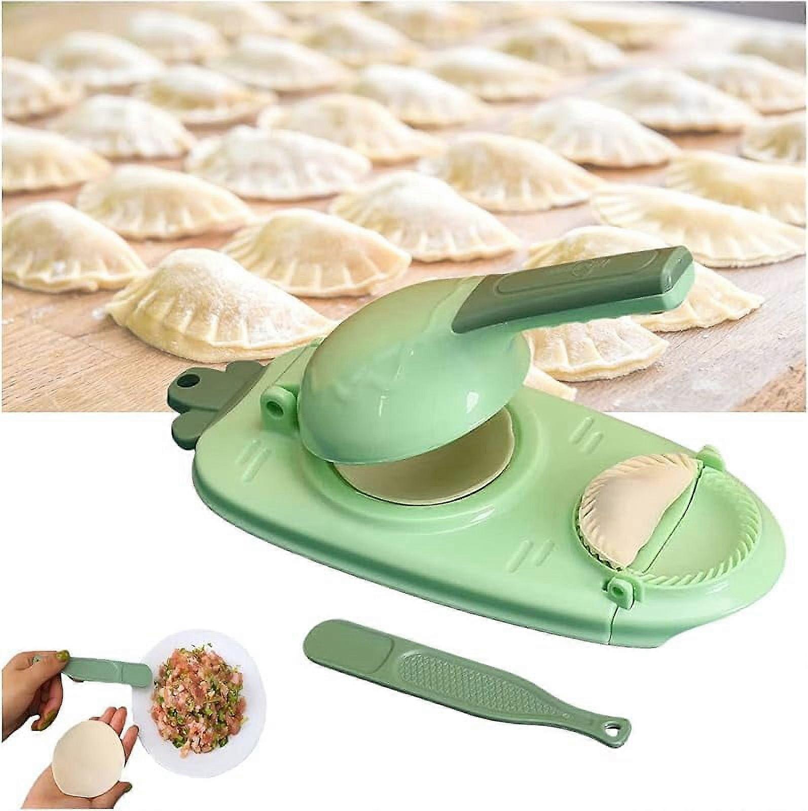2023 Newest Dumpling Maker Press Set - 10 Sec DIY Dumplings, Empanadas, Pierogi - Easy 2 in 1 Mold Machine