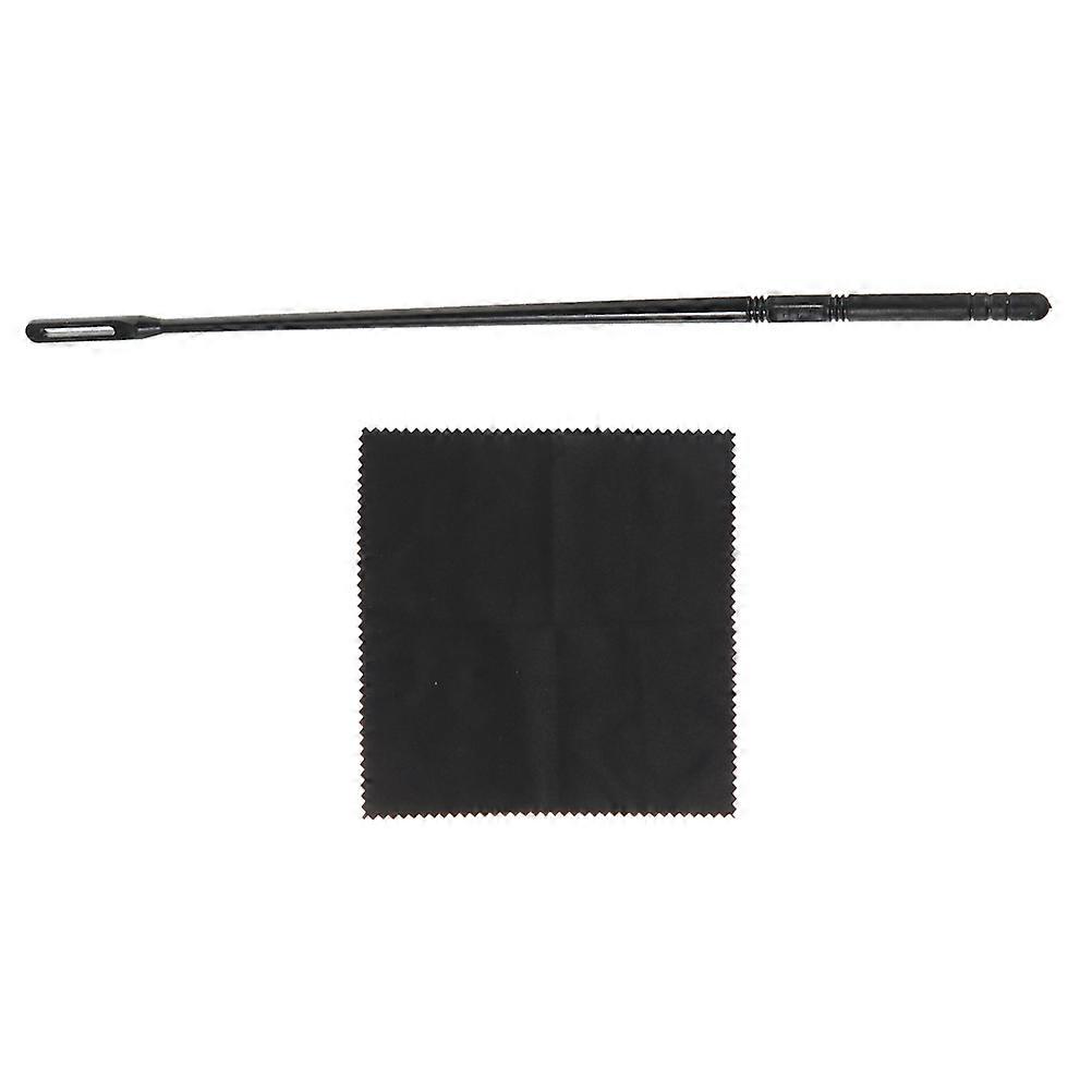Flute Cleaning Rod Tool for Flute Use 2Sets Black Cleaning Cloth Set