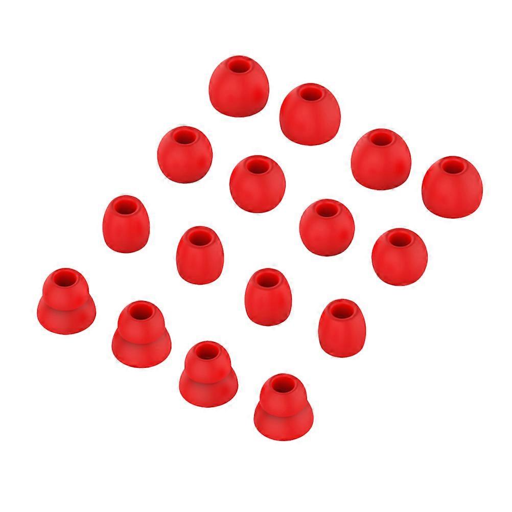 Red Silicone Earbuds Tip for Earphone with in-Ear Stability 2Sets