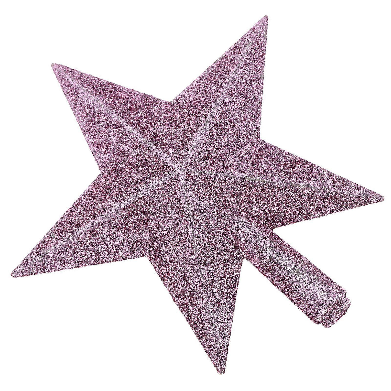 Decorative Glitter Star Tree Topper For Weddings Home Decor Created In Stunning Pink Designed For Lasting Use 1Pack