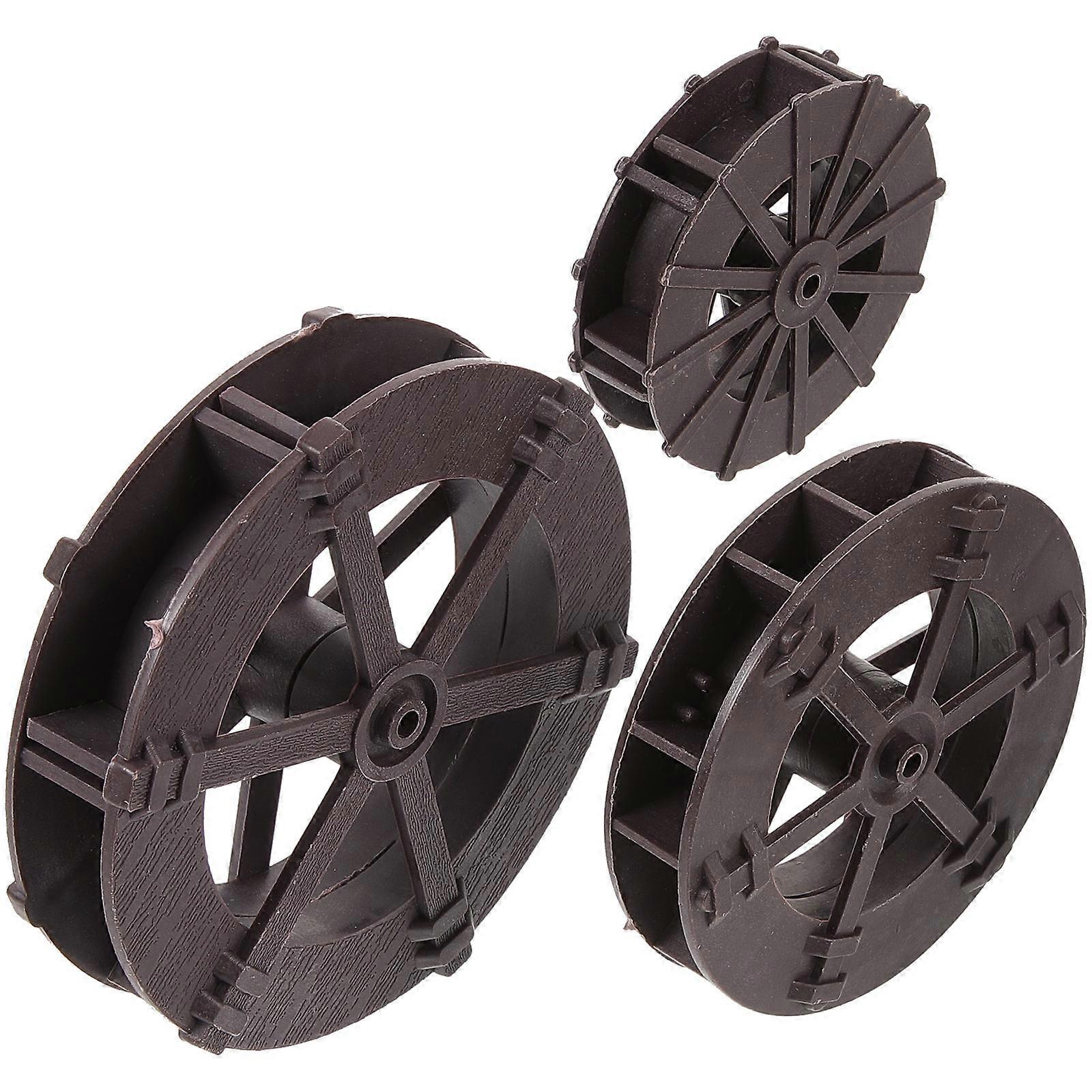 Aquarium Decoration Artificial Wheels for Fish Tank Use 9Pcs