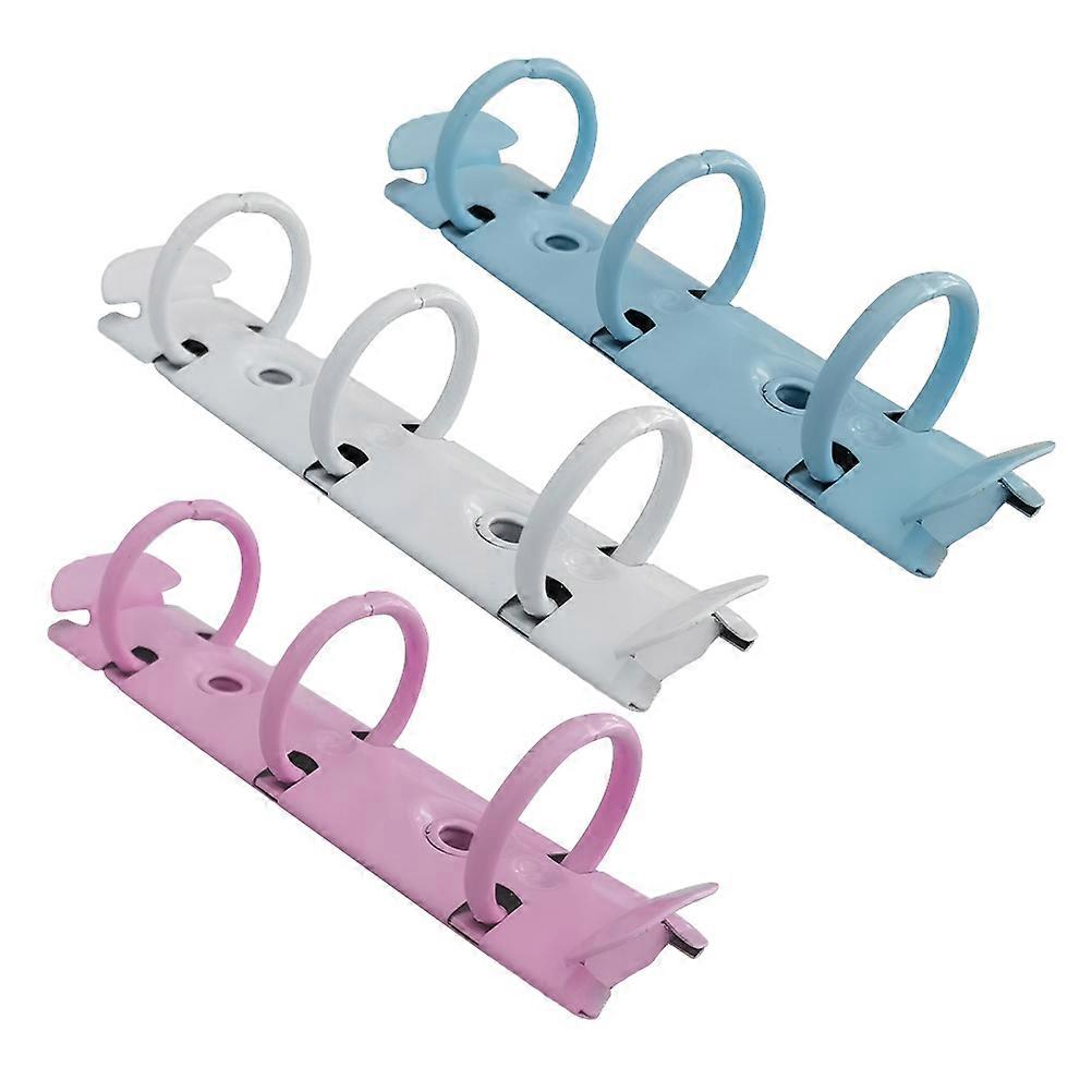 File Folder Metal Ring Binder for Office Use 6Pcs One Set O-Type Clips