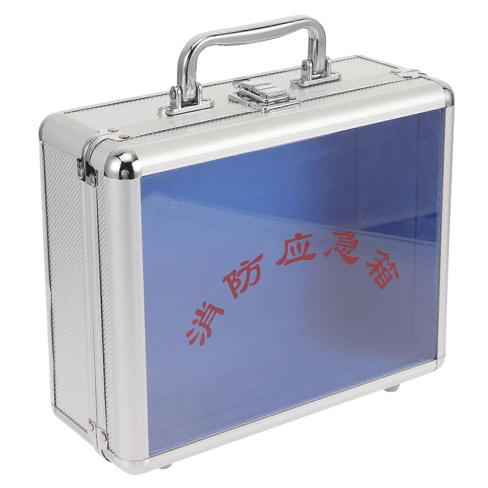 Aluminum Toolbox Metal Storage Box Portable For Emergency Situations 25x20cm Storing Tools 2Pcs