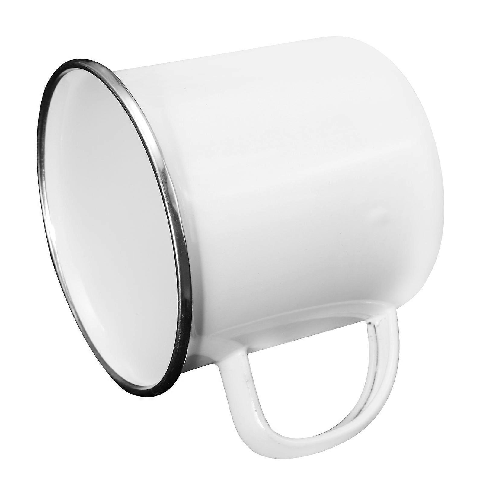 Old Fashioned Enamel Drinking Cup Great For Home Family Use 10.5X8.5Cm Multifunctional 1Pc