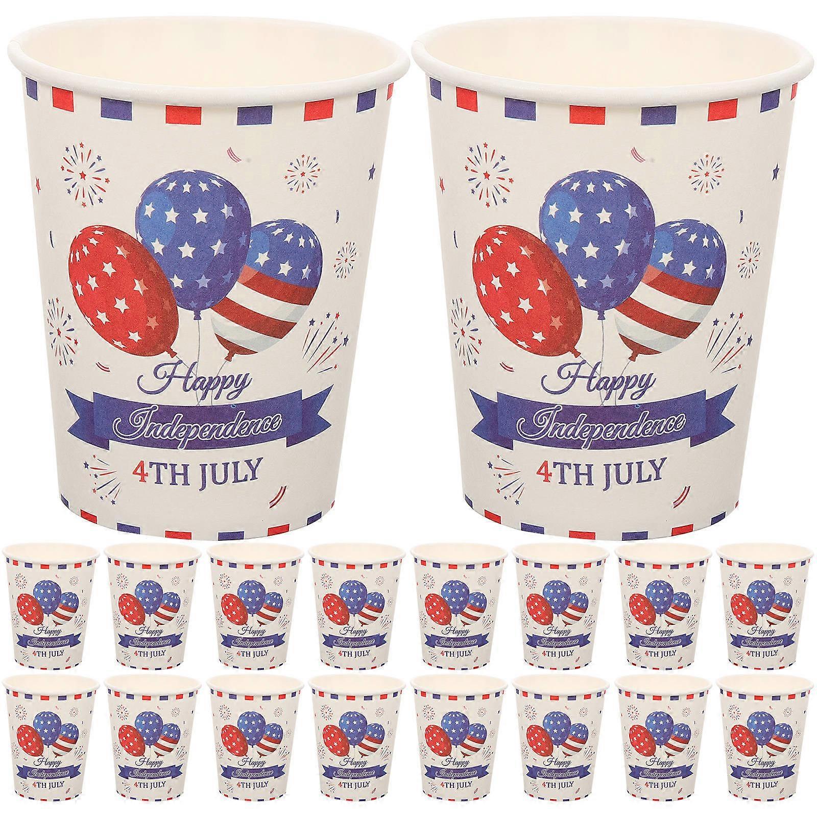 4th of July Party Paper Cups Paper Cups for Festival 48Pcs Random Style