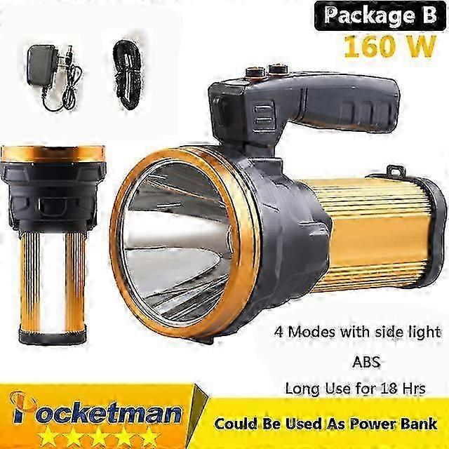 High Power Rechargeable Led Flashlight Portable LED Searchlight L2
