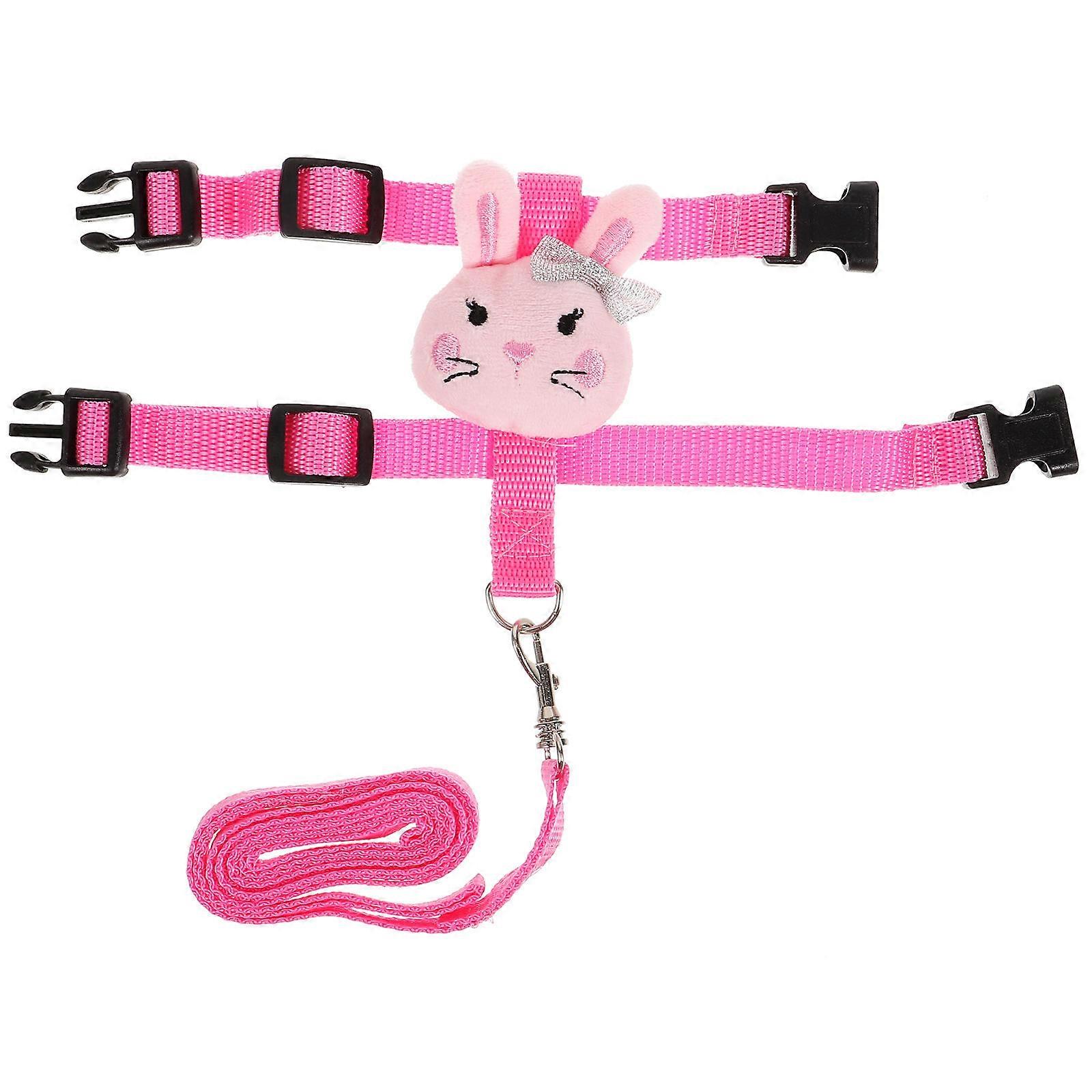 Adjustable Rabbit Harness and Leash for Walking 5Sets Bunny Harness