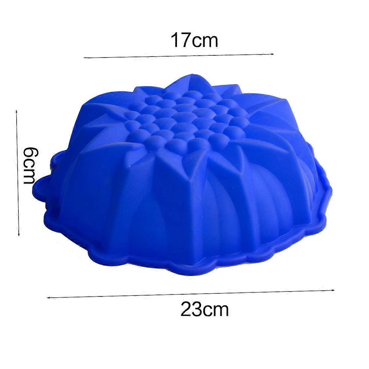 Bread Molds Round Sunflower Silicone Cake Pans for 3Pcs Baking Use