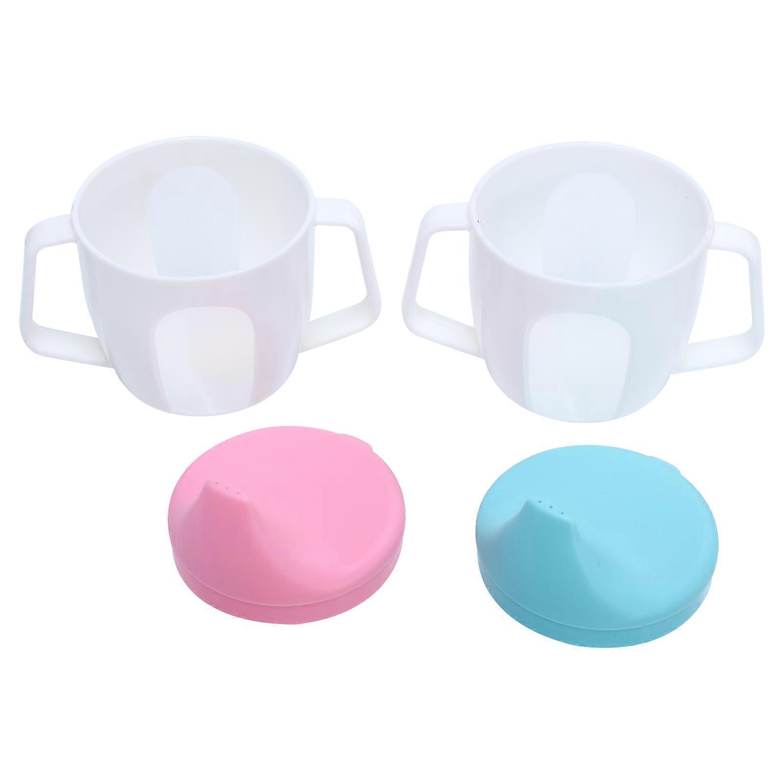 Kids Drinking Cup with Handle for Spill Resistant Use 14Pcs Set
