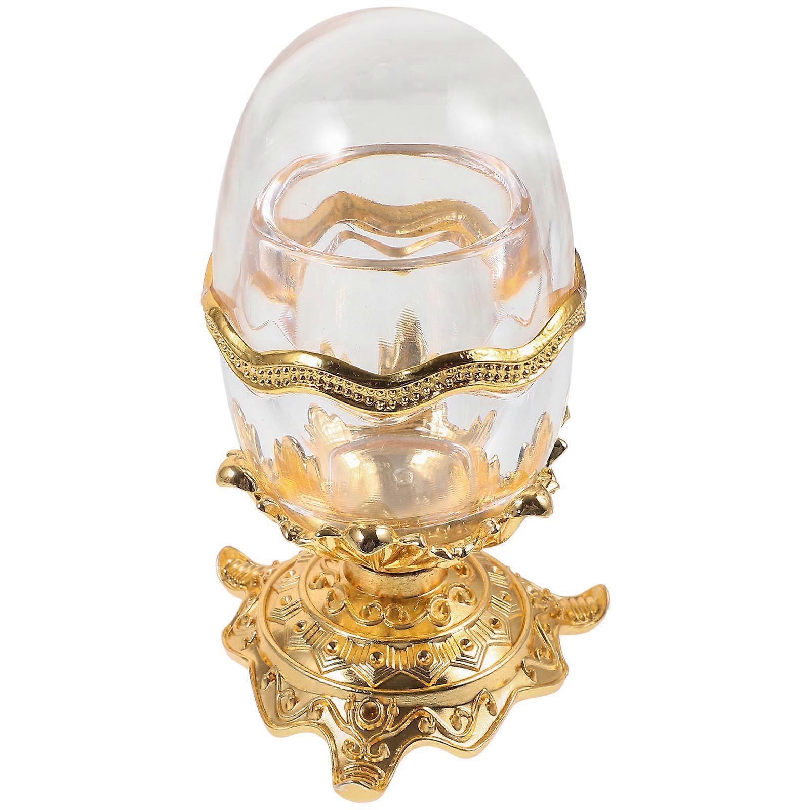 Golden Toothpick Dispenser Creative Toothpick Container for Home Use 5Pcs