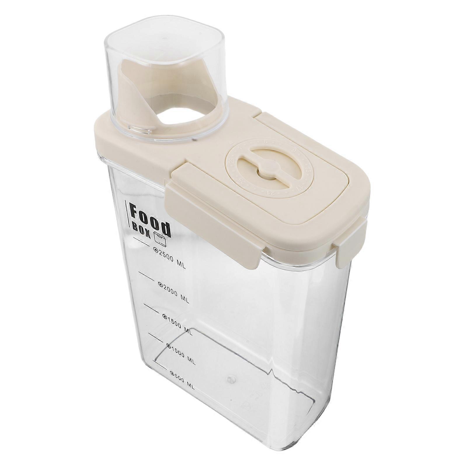 Grain Dispenser Container Plastic Jar for Storage 3Pcs Reusable Kitchen