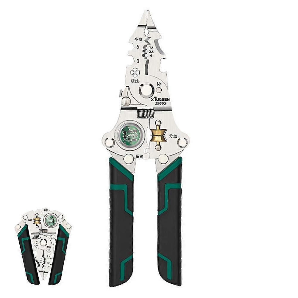 Multi Functional Folding Wire Stripping Pliers For Electrical Testing