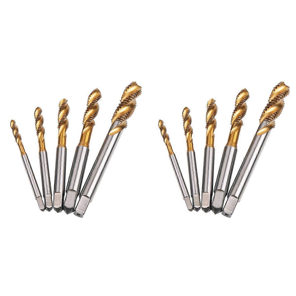 Spiral Pointed Taps Tapping Hss 5Pc Machine Screw Tap M3 M5 M6 M8